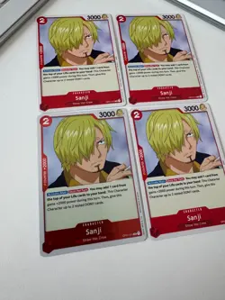 Sanji OP01-013 R (1 foil, rest regular) x4 Playset | One Piece ENGLISH | MINT - Image 2