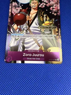 One Piece TCG Zoro-Juurou OP05-067 CS Championship Event Pack 2025-26 STAMPED A - Image 2