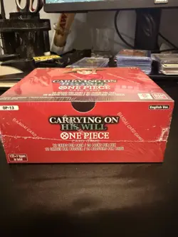 One Piece OP-13 Carrying On His Will Booster Box Factory Sealed 24 Packs - Image 1