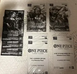 One Piece Promo Pack (Manufacturer Sealed) - Lot of 8 - Image 1