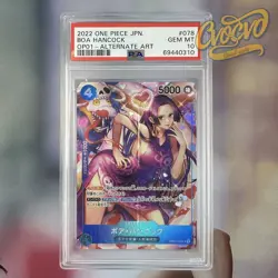 PSA 10 Alternate Art Boa Hancock One Piece 2022 Romance Dawn Japanese OP01-078 - Image 1