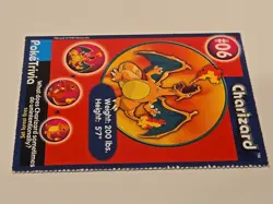 Pokemon Poketrivia Card Charizard #6 Burger King Perforated Pikachu Project 1998 - Image 4