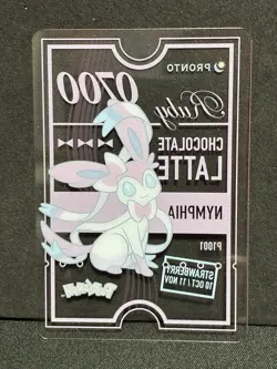 Sylveon Pronto Cafe Card Promo 2025 Pokemon Japanese NM - Image 3