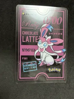 Sylveon Pronto Cafe Card Promo 2025 Pokemon Japanese NM - Image 4