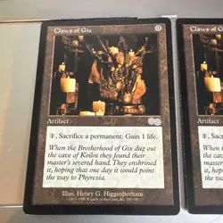 Claws of Gix 1998 Urza's Saga Magic Card - Image 1