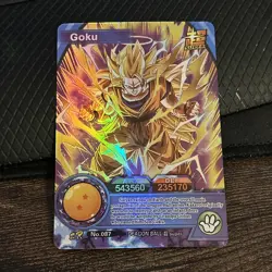 Goku - Dragon Ball Super Trading Card ZR No. 087 Rainbow Holo Foil Tc5 - Image 1