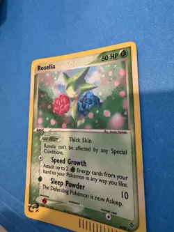Pokemon TCG Roselia Holo EX Dragon Rare Card 9/97 LP - Image 2