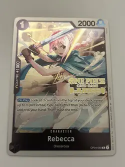 Rebecca (Judge Pack Vol. 6) OP04-092 One Piece Promotion Cards Foil - Image 3