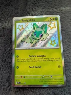 Sprigatito 076 Sv: Scarlet & Violet Promo Cards Holo 🔥 NEAR MINT, rough cut - Image 1