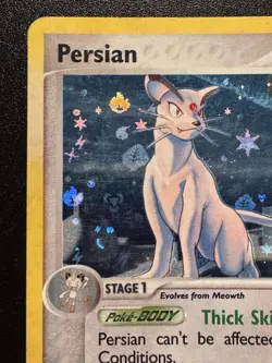 Persian 44/112 EX FireRed & LeafGreen Pokemon Card Reverse Holo Foil Rare HP - Image 3