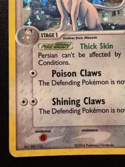 Persian 44/112 EX FireRed & LeafGreen Pokemon Card Reverse Holo Foil Rare HP - Image 5