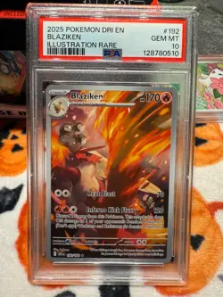 Pokemon TCG Blaziken Illustration Rare Card #192/182 Destined Rivals PSA 10 - Image 2