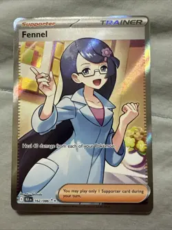 Pokemon TCG Fennel Card Black Bolt Sv: 162/086 NM/M Condition Trainer OC - Image 1