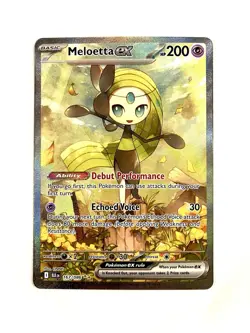 Meloetta EX 167/086 Black Bolt Special Illustration Rare Pokemon TCG Card NM - Image 1