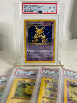 Alakazam - 1/102 - 1999 Holo Rare Base Set Shadowless Pokemon Card PSA 6 - Image 5