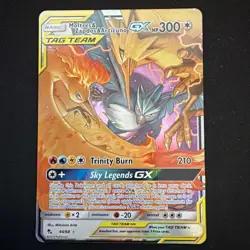 Pokemon TCG Moltres Zapdos Articuno GX Holo Card 44/68 -Hidden Fates - Image 1