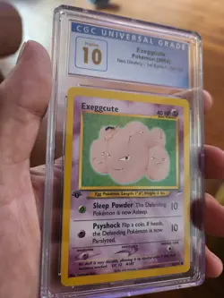 (POP 4) CGC 10 PRISTINE Pokemon 1st Edition Neo Destiny Exeggcute 64/105 Card - Image 1