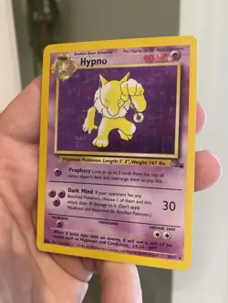 Hypno 8/62 - Fossil Set Pokemon Card TCG Vintage WOTC Holo Rare - HP - Image 4