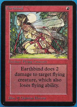 Earthbind Alpha NM Red Common MAGIC THE GATHERING MTG CARD (ID# 506294) ABUGames - Image 1