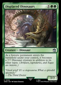 1x Displaced Dinosaurs NM-Mint, English Doctor Who MTG Magic - Image 1