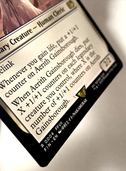 MTG Aerith Gainsborough Final Fantasy 4 FFVII NM - Image 2