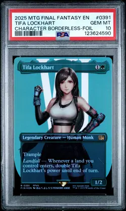 4590 Tifa Lockhart 2025 Magic: The Gathering Final Fantasy #0391 Foil PSA 10 - Image 1