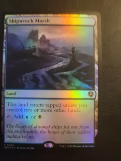 MTG Shipwreck Marsh FOIL INR Innistrad Remastered 0284 Magic Land Rare U/B LP/NM - Image 1