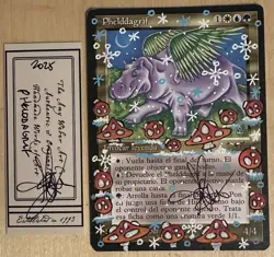 MTG Phelddagrif Spanish Alter Altered Sketch Art Amy WEBER Magic - Image 1