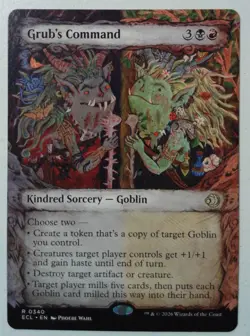 Grub's Command *Showcase Rare* Magic MtG x1 Lorwyn Eclipsed - Image 1
