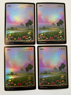 4x Plains (1468) *FOIL* SECRET LAIR: PixelLands_v02.jpg MT/NM MTG Combined Ship - Image 1