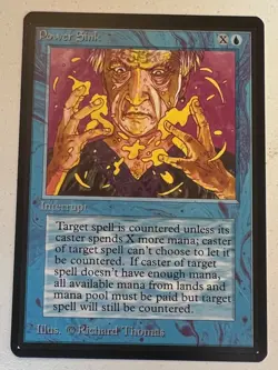 Magic the Gathering MTG Power Sink Beta NM Playset (4) (Beta Bob) - Image 4