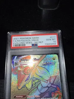 Pokemon TCG Rayquaza VMAX Holo Ultra Rare Card Evolving Skies 217/203 - Image 2