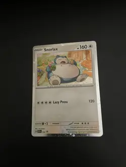 Pokemon TCG Snorlax #122 Black Star Promo Cosmo Holo Scarlet & Violet - Image 1
