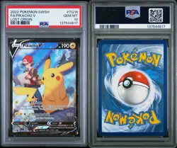 Pokemon Pikachu V Lost Origin Trainer Gallery Full Art #TG16 PSA 10 Gem Mint - Image 3