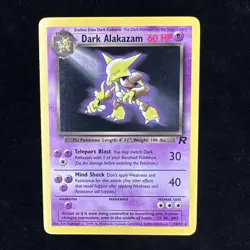 Dark Alakazam Team Rocket 18/82 Non-Holo Rare LP Pokemon WOTC M9228 - Image 1