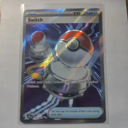Switch 123/094 - Phantasmal Flames - Full Art Trainer - Holo - NM Pokemon TCG - Image 1