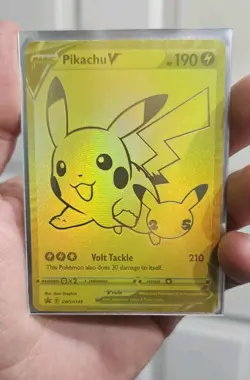 Pikachu v Gold and Pokeball SWSH145/SWSH146 Pokemon TCG Celebrations NM-MINT! - Image 5