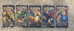 5 Sealed Unweighed Pokemon Dragon Vault Booster Packs - Art Set - Image 1