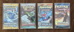 Lot Of 4 Sealed Unweighed Vintage Pokemon Booster Packs - Image 1