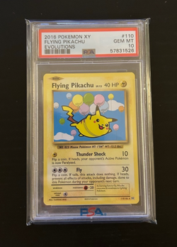 Pokemon! PSA 10 Flying Pikachu 110/108 - 2016 XY Evolutions - Gem Mint - Image 1