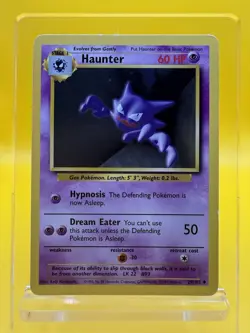 Haunter 29/102 Uncommon Pokemon TCG Base Set Unli Vintage 1999 LP English - Image 1
