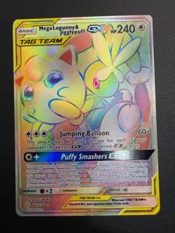 Pokemon - Mega Lopunny & Jigglypuff GX 261/236 - Cosmic Eclipse Tag Team - Image 1
