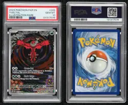 Yveltal Illustration Rare Pokemon Scarlet & Violet Paradox Rift PAR PSA 10 - Image 3
