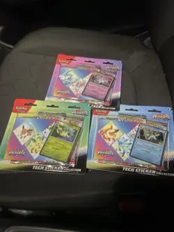 Pokemon Prismatic Evolutions 3 Pack (Tech Sticker Collection) - Image 1