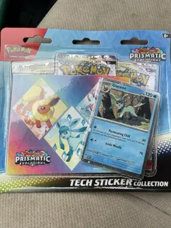 Pokemon Prismatic Evolutions 3 Pack (Tech Sticker Collection) - Image 2
