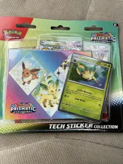 Pokemon Prismatic Evolutions 3 Pack (Tech Sticker Collection) - Image 4