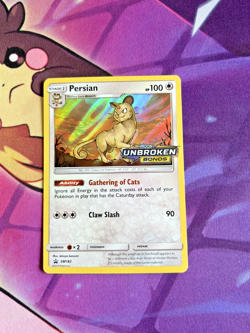 Persian - SM182 [Unbroken Bonds] Pokemon TCG - PreRelease Black Star Promo - VLP - Image 1