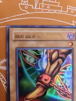 Right Leg of the Forbidden One LOB-120 Ultra Rare Unlimited FOIL SHIFT Yugioh - Image 2