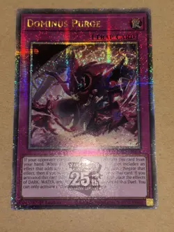 Dominus Purge INFO-EN078 Quarter Century Secret Rare YuGiOh! NM - Image 1