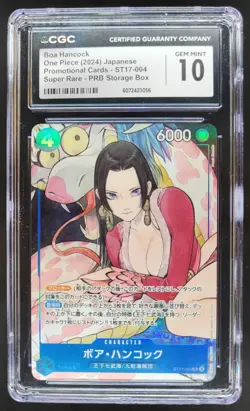 2024 ONE PIECE CCG JAPANESE BOA HANCOCK SUPER RARE ST17-004 CGC 10 PT - Image 1